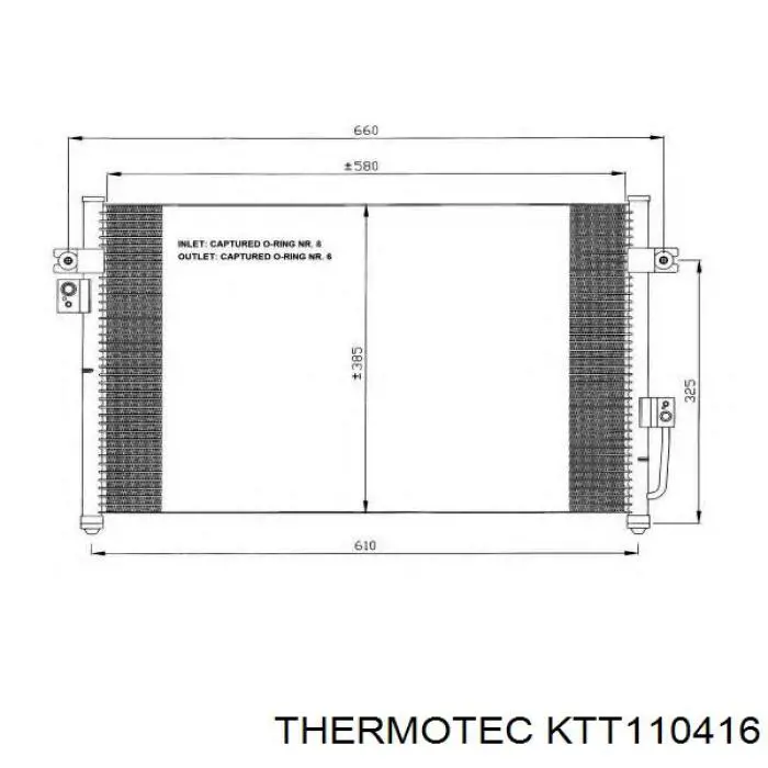 Радиатор кондиционера S97660H1000 Hyundai/Kia