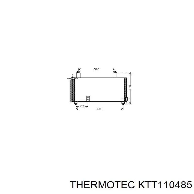 Купить KTT110485 Thermotec Радиатор системы охлаждения кондиционера