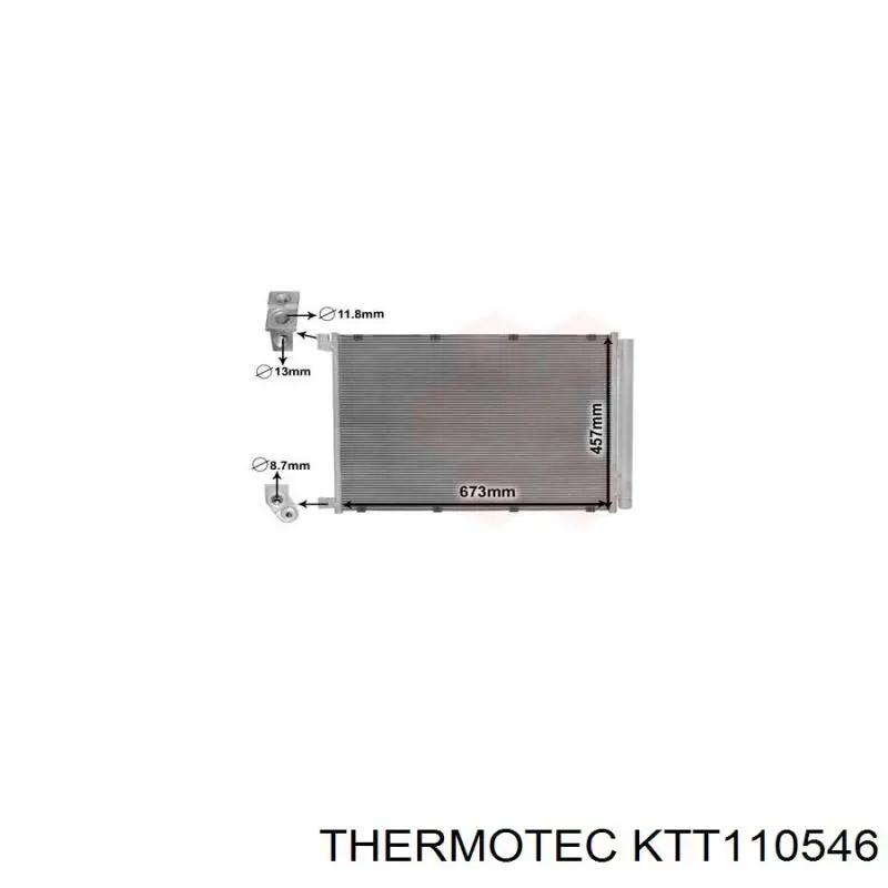 Radiador de aparelho de ar condicionado FPS 46K422