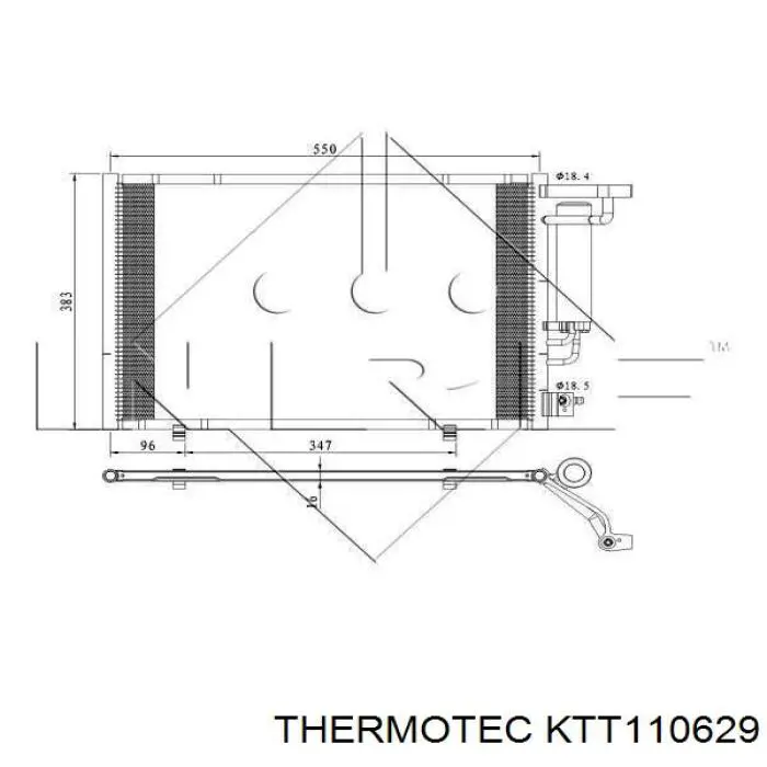 Конденсатор кондиционера FPS FP28K068 цена, от 87.80 USD