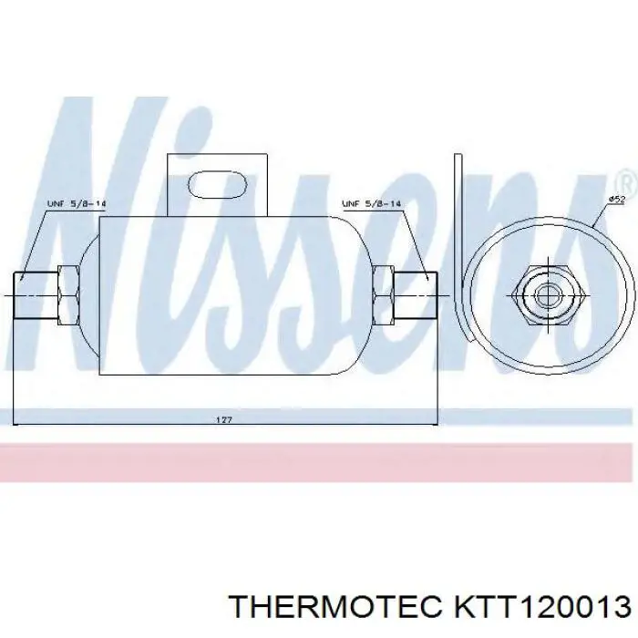 KTT120013 Thermotec ресивер-осушитель кондиционера