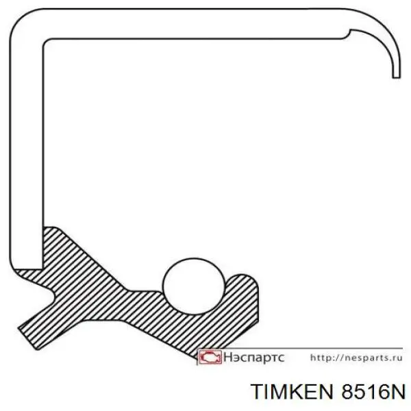 8516N Timken Сальник редуктора заднего моста