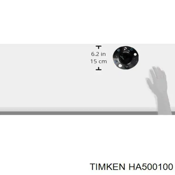 Купить HA500100 Timken Ступица переднего колеса