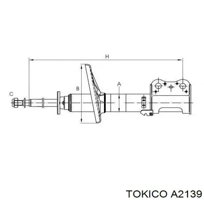 Стойка задняя, левая Tokico A2139 цена, от 49.26 USD