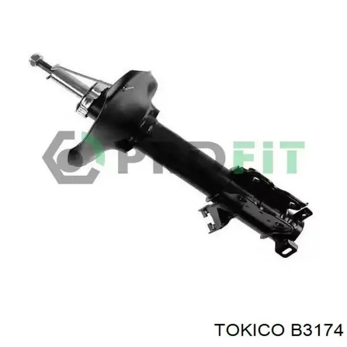 B3174 Tokico Амортизатор задней подвески, левый