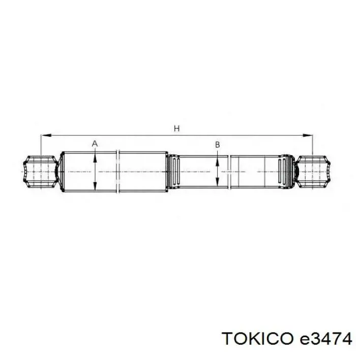 Амортизатор передний Tokico E3474