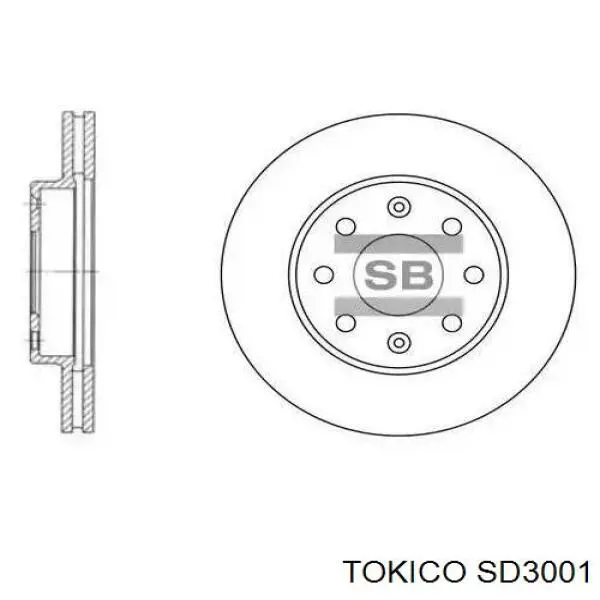 Амортизатор рулевой SD3001 TOKICO