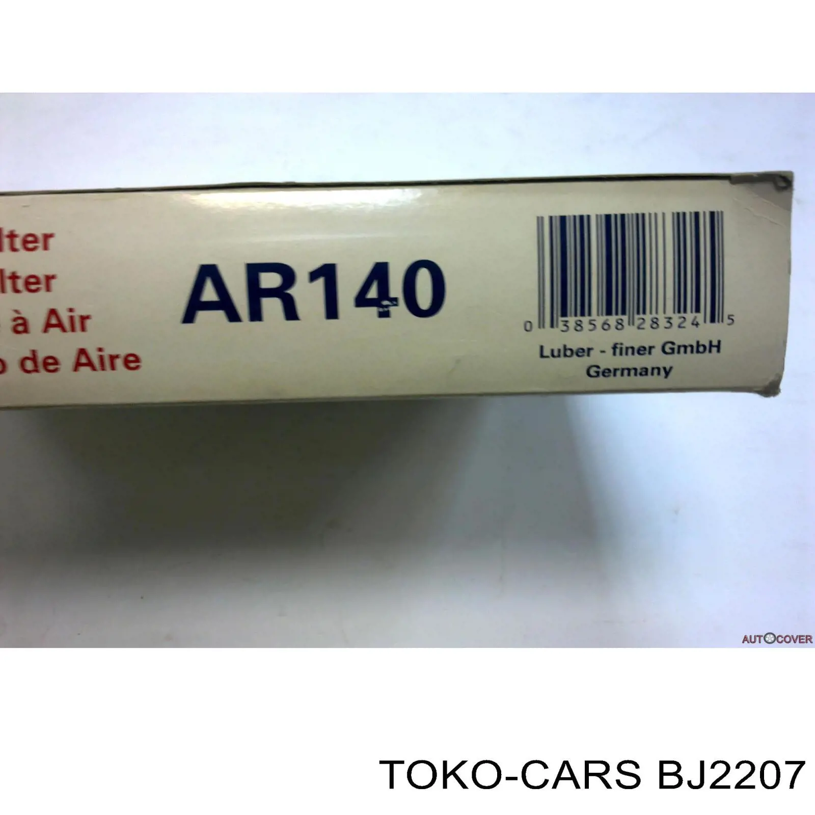 Фильтр воздушный Toko cars T1215007