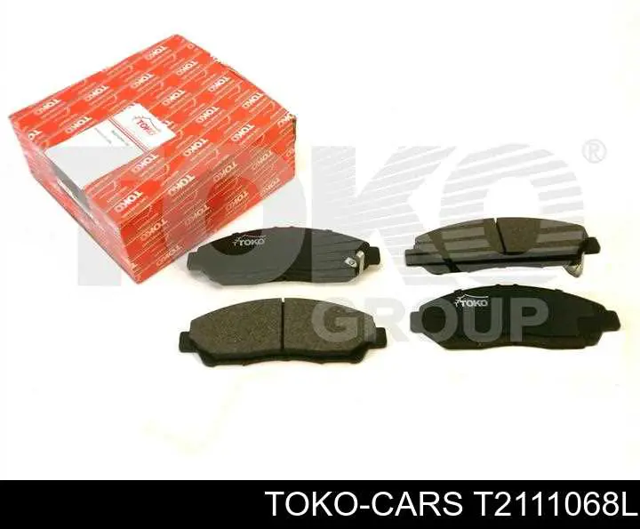 T2111068L Toko cars колодки тормозные передние дисковые