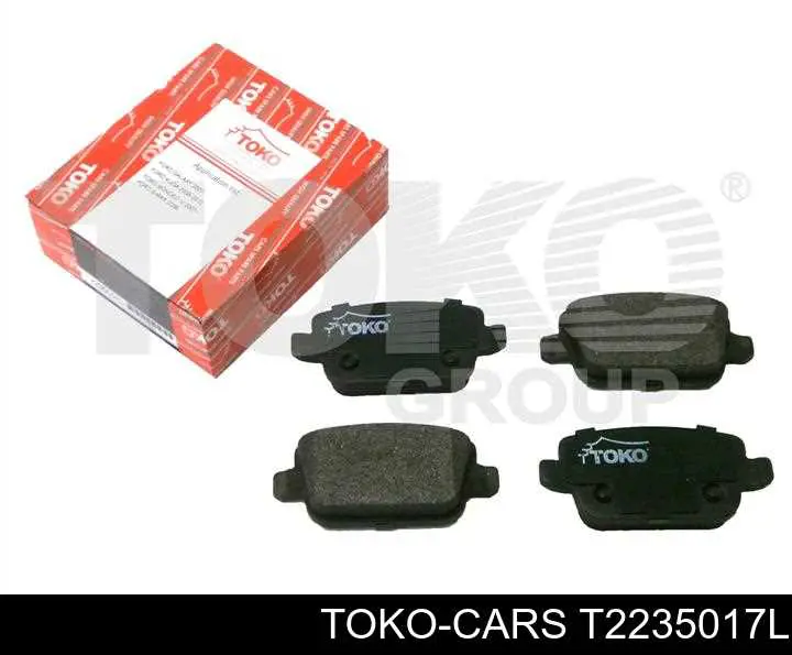 Задние тормозные колодки T2235017L Toko cars