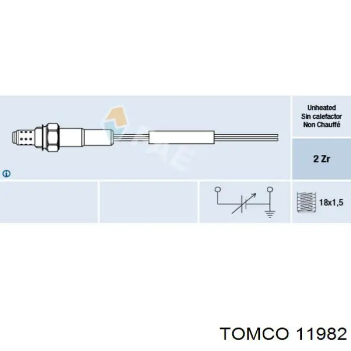 11982 Tomco лямбда-зонд, датчик кислорода