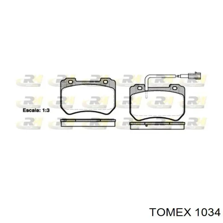 Колодки Tomex 1034 цена, от 14.95 USD