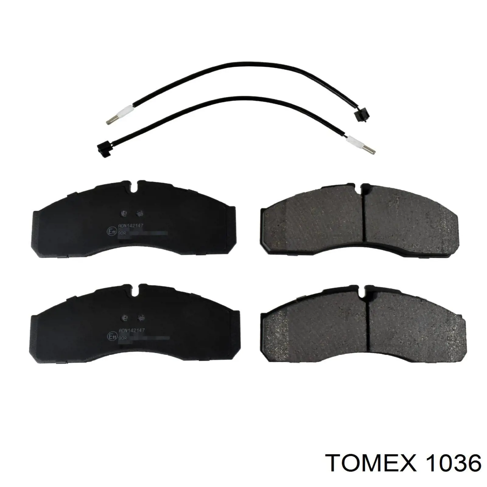1036 Tomex передние тормозные колодки