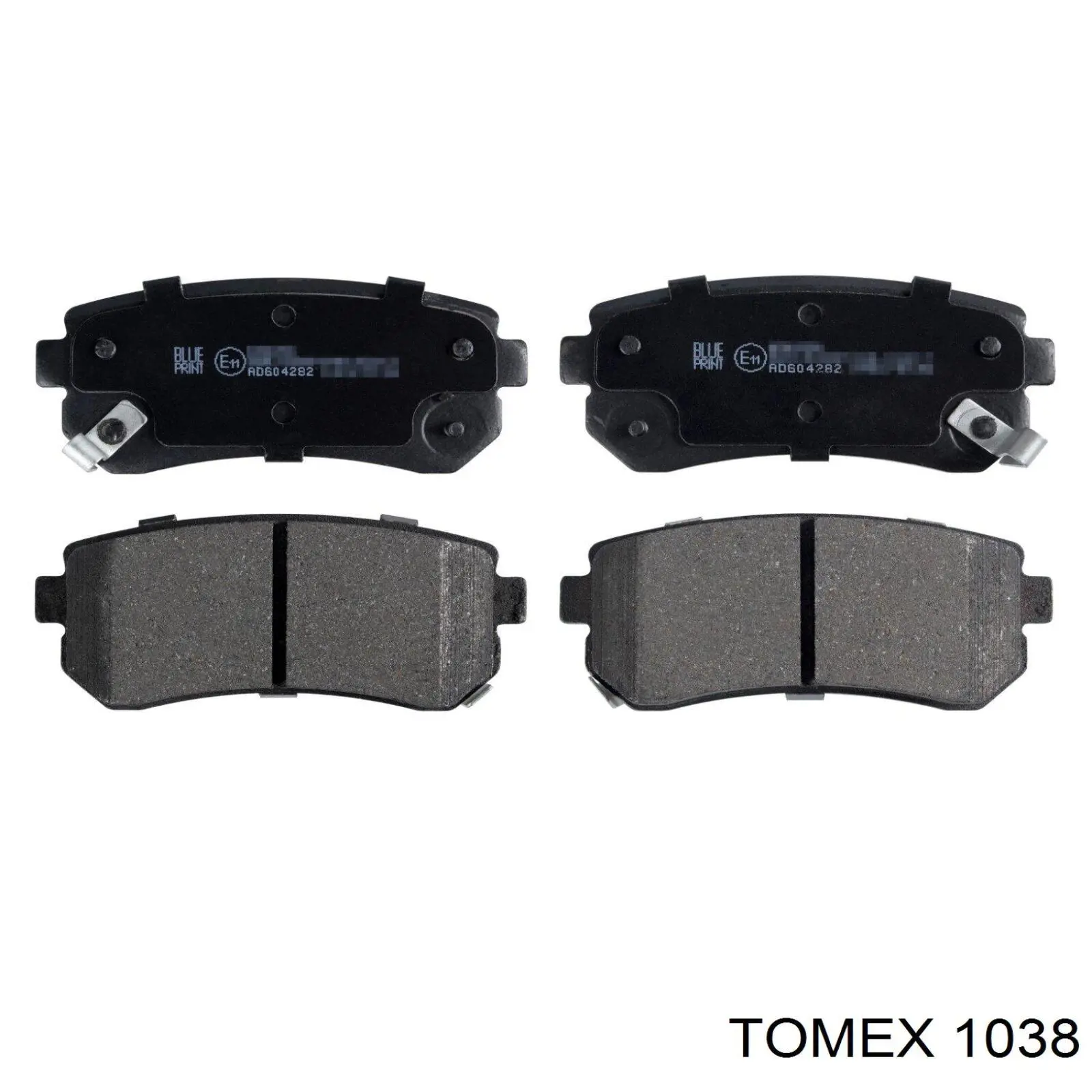 1038 Tomex передние тормозные колодки