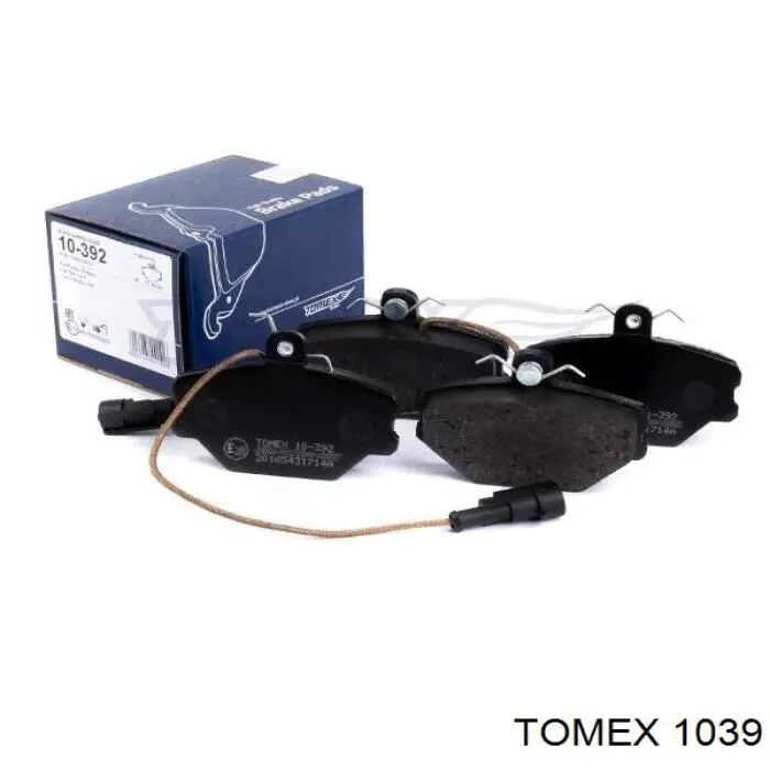 1039 Tomex колодки тормозные передние дисковые