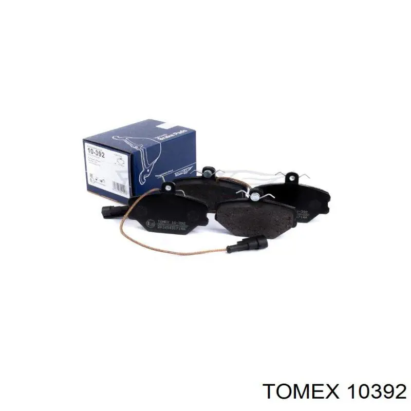 10392 Tomex колодки тормозные передние дисковые