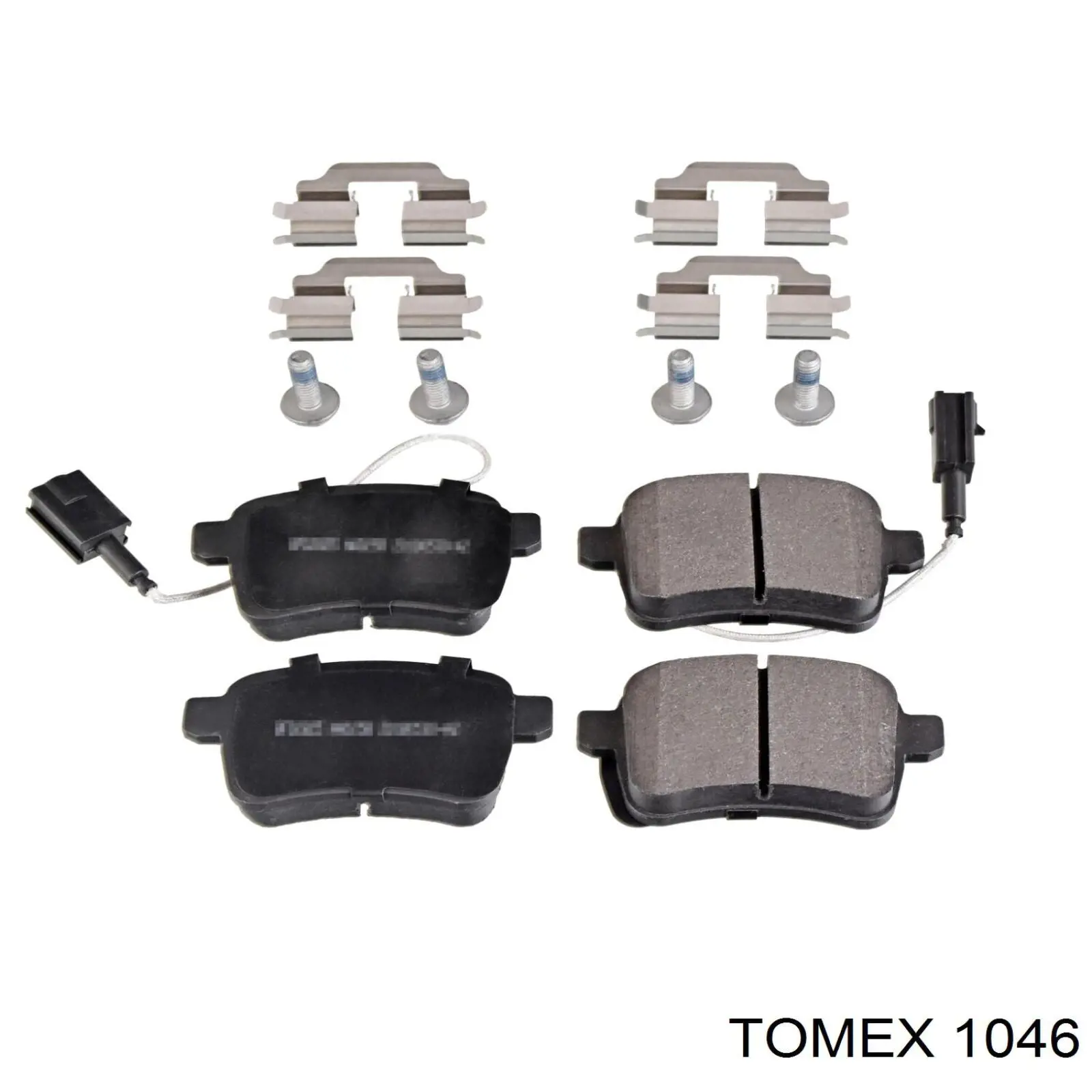 1046 Tomex колодки тормозные передние дисковые