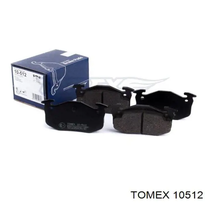 10512 Tomex колодки тормозные передние дисковые