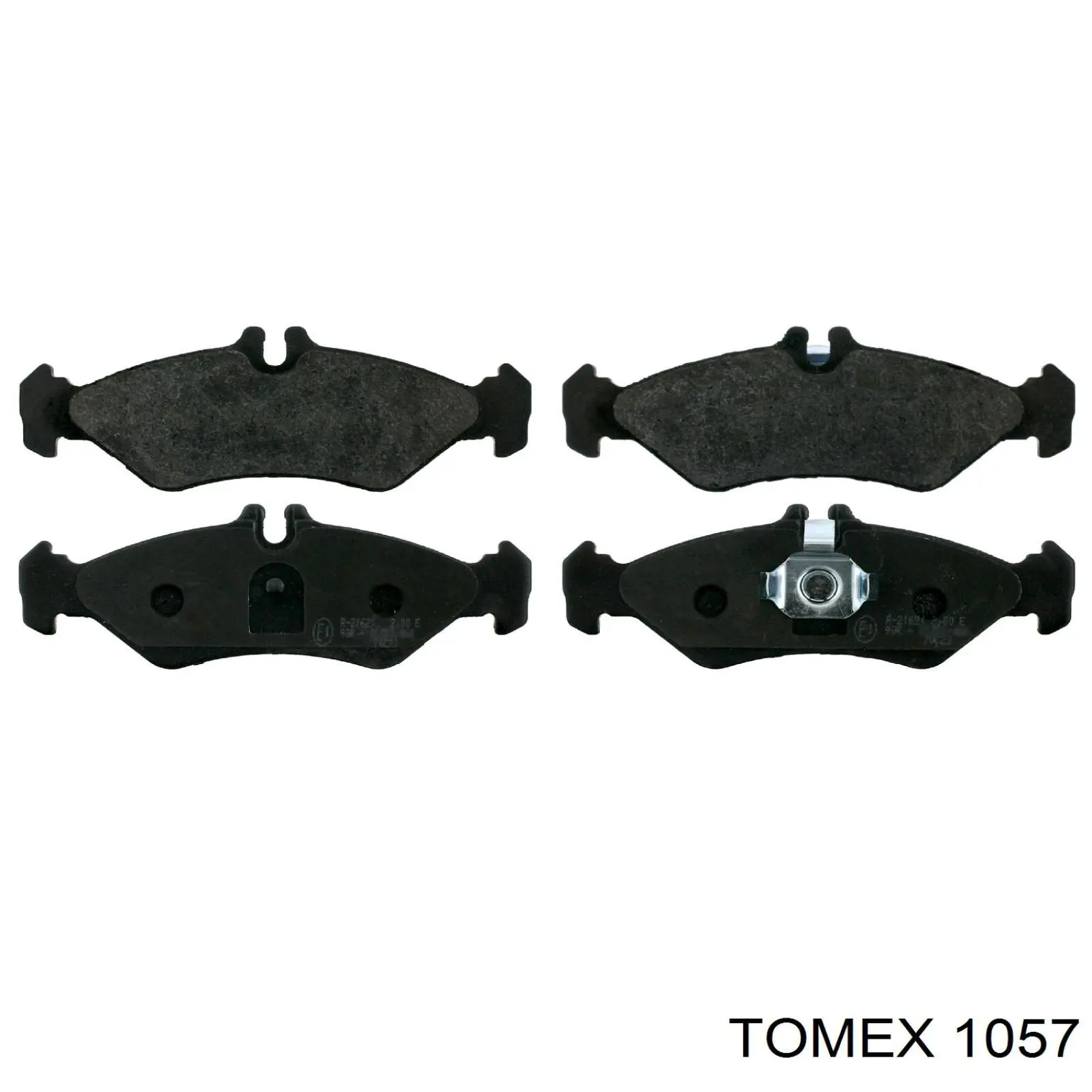 1057 Tomex колодки тормозные передние дисковые