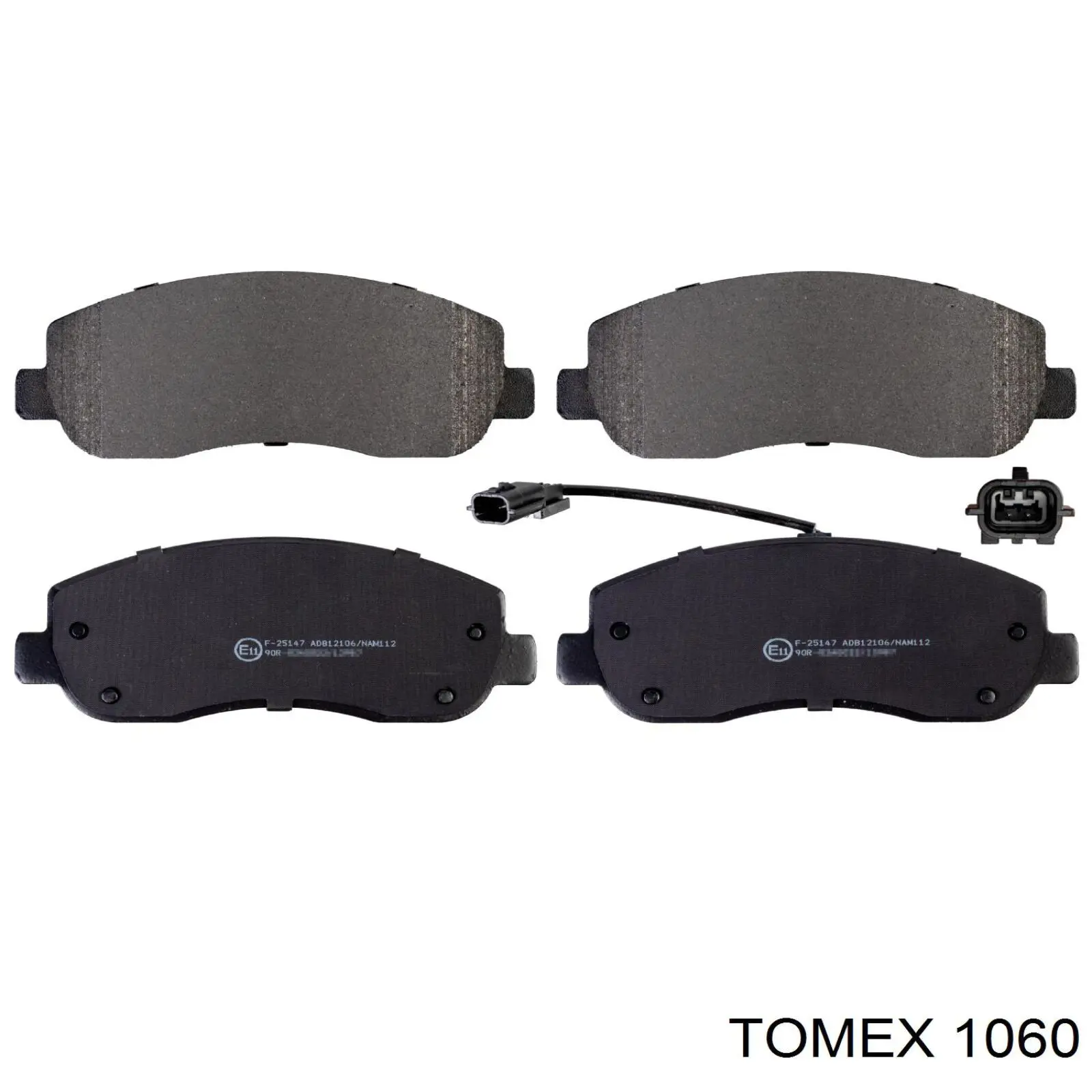 Sapatas do freio dianteiras de disco 1060 Tomex