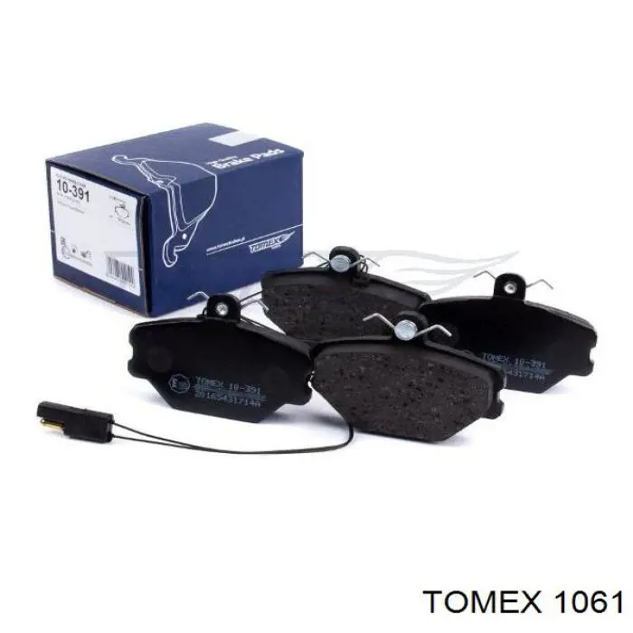 10-61 Tomex колодки тормозные передние дисковые
