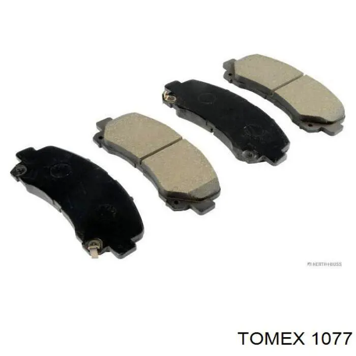 1077 Tomex колодки тормозные передние дисковые