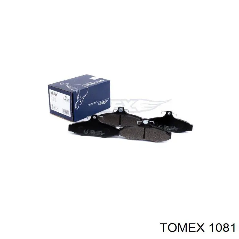 1081 Tomex колодки тормозные задние дисковые