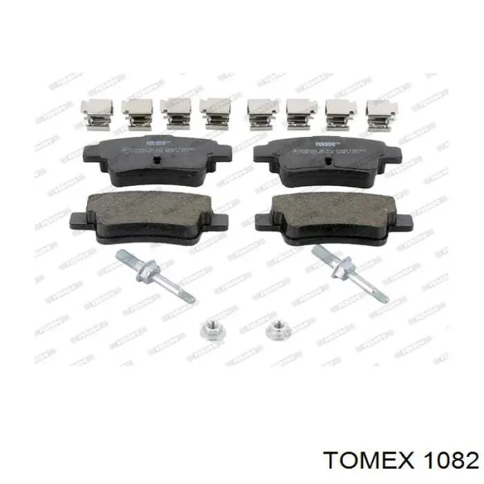 1082 Tomex колодки тормозные передние дисковые