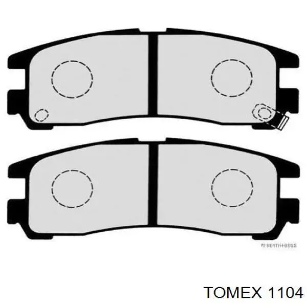 11-04 Tomex колодки тормозные задние дисковые