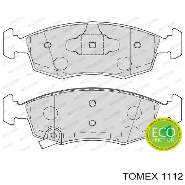 1112 Tomex Колодки передние