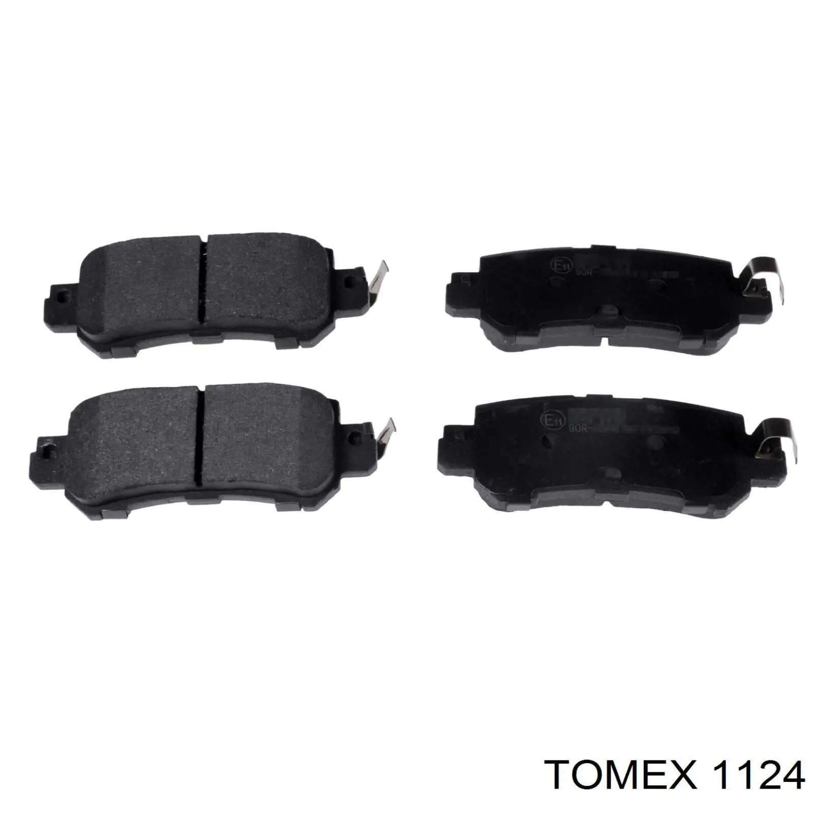 1124 Tomex колодки тормозные передние дисковые