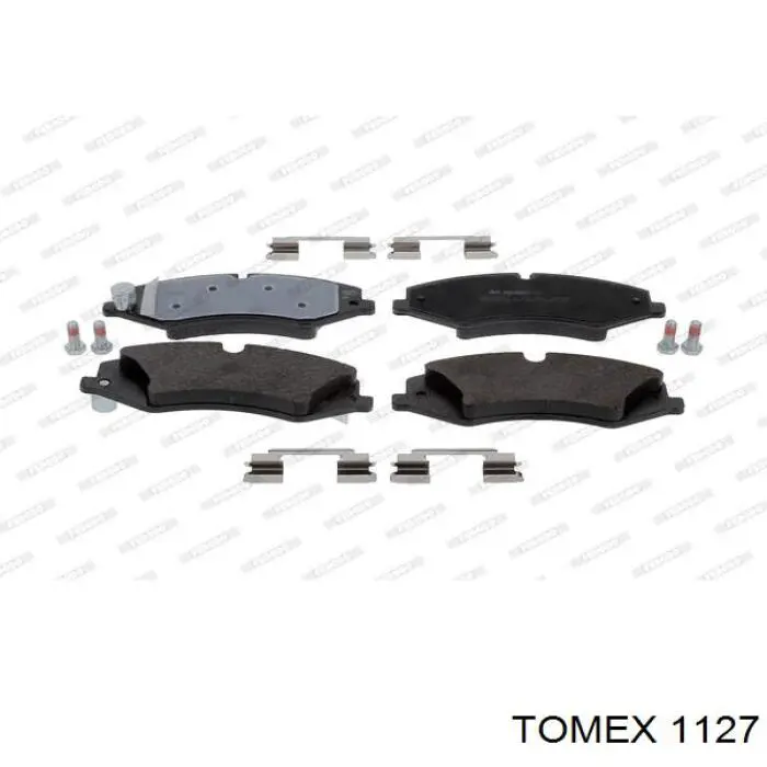 1127 Tomex колодки тормозные передние дисковые