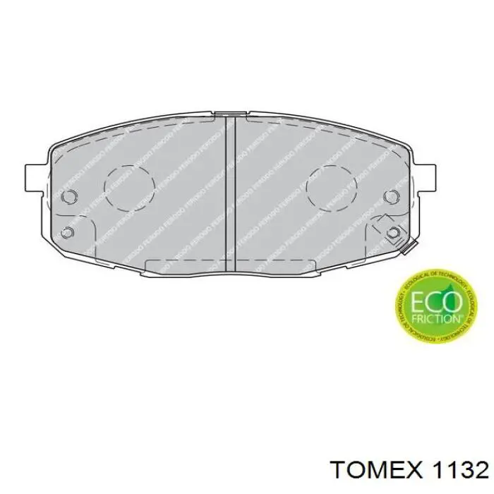 1132 Tomex Колодки передние