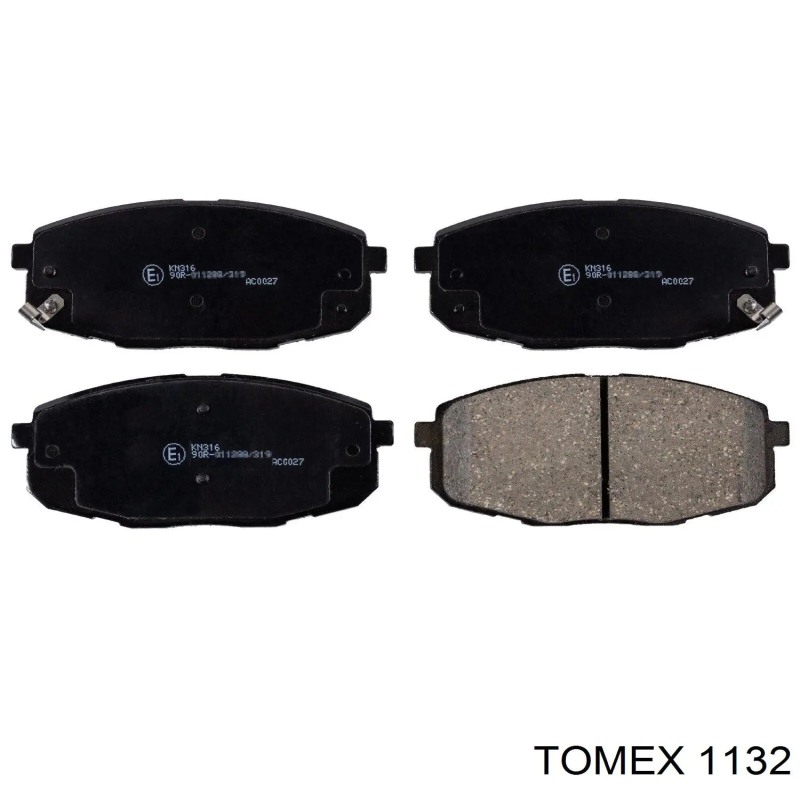 1132 Tomex передние тормозные колодки