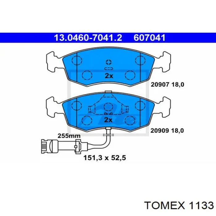 Колодки Tomex 1133 цена, от 14.87 USD