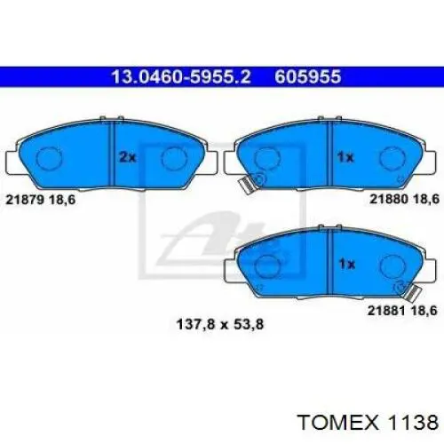Колодки Tomex 1138 цена, от 19.62 USD