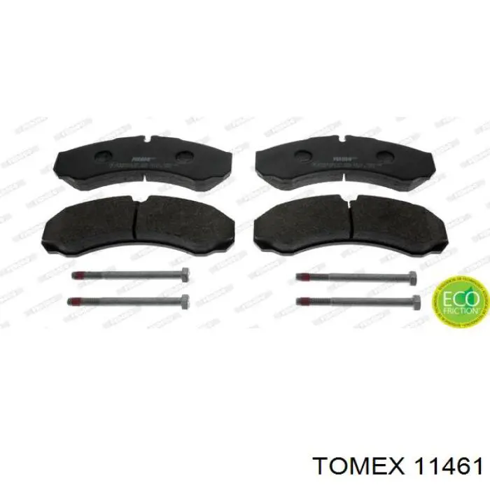 Передние тормозные колодки 11461 Tomex