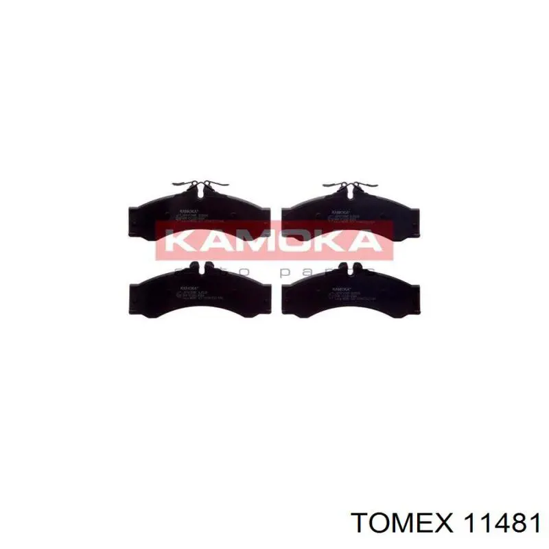 11481 Tomex колодки тормозные передние дисковые