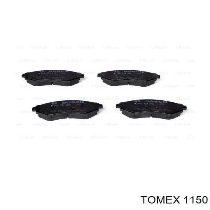 1150 Tomex Колодки тормозные дисковые комплект
