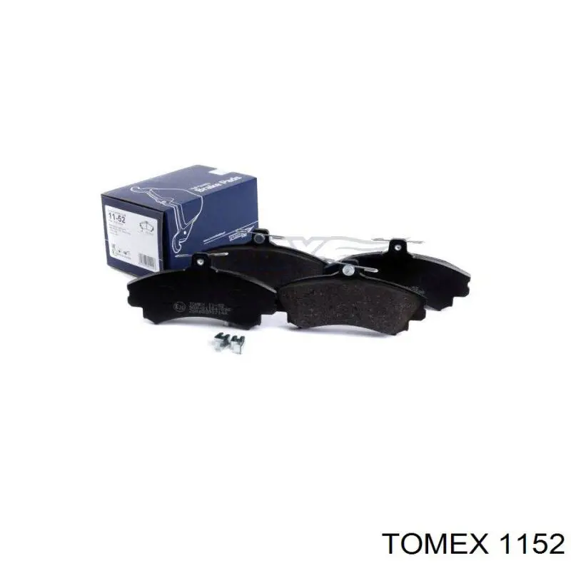 1152 Tomex колодки тормозные передние дисковые