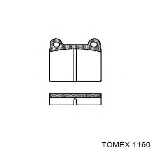 Колодки дисковые  Tomex 1160 цена, от 10.26 USD
