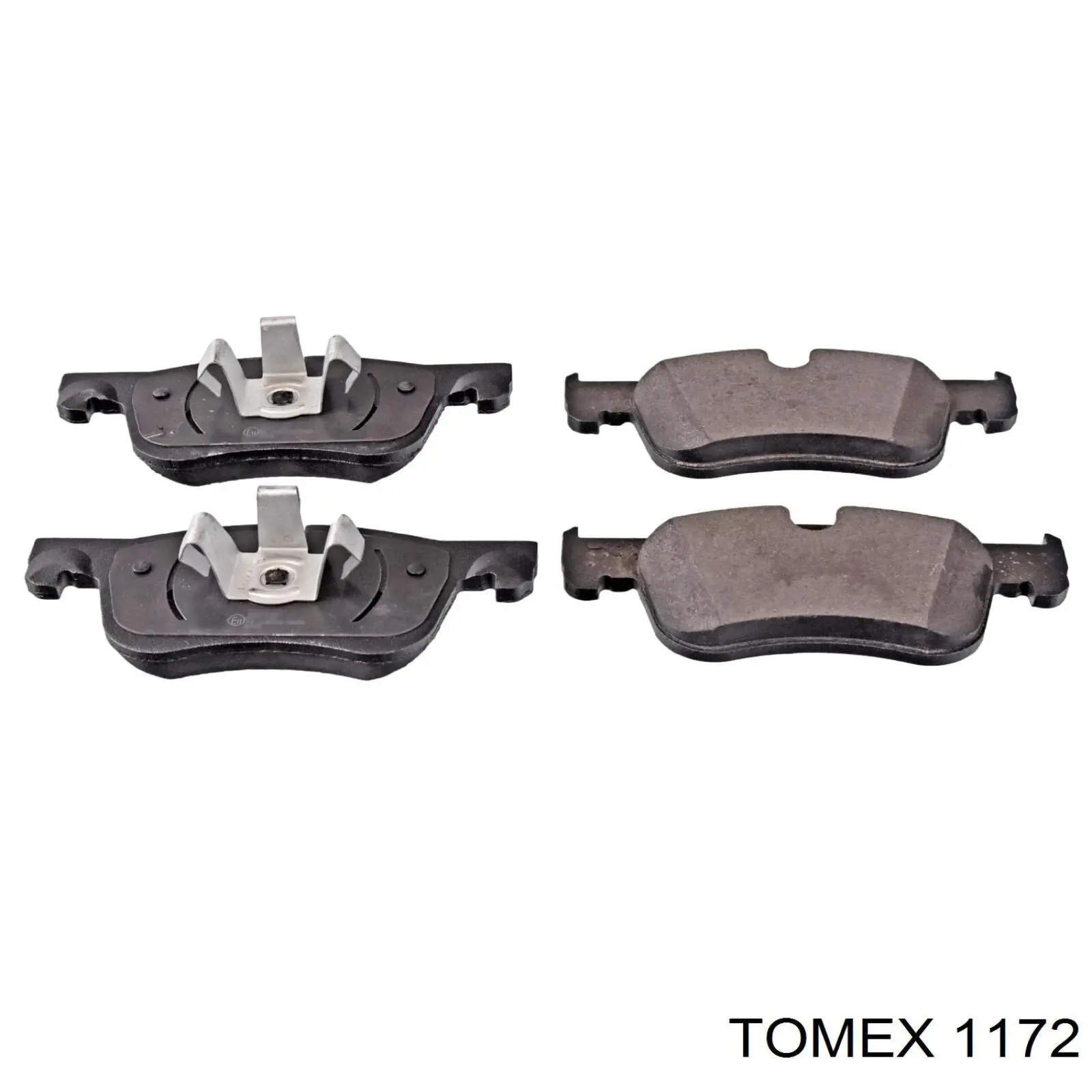 1172 Tomex колодки тормозные передние дисковые