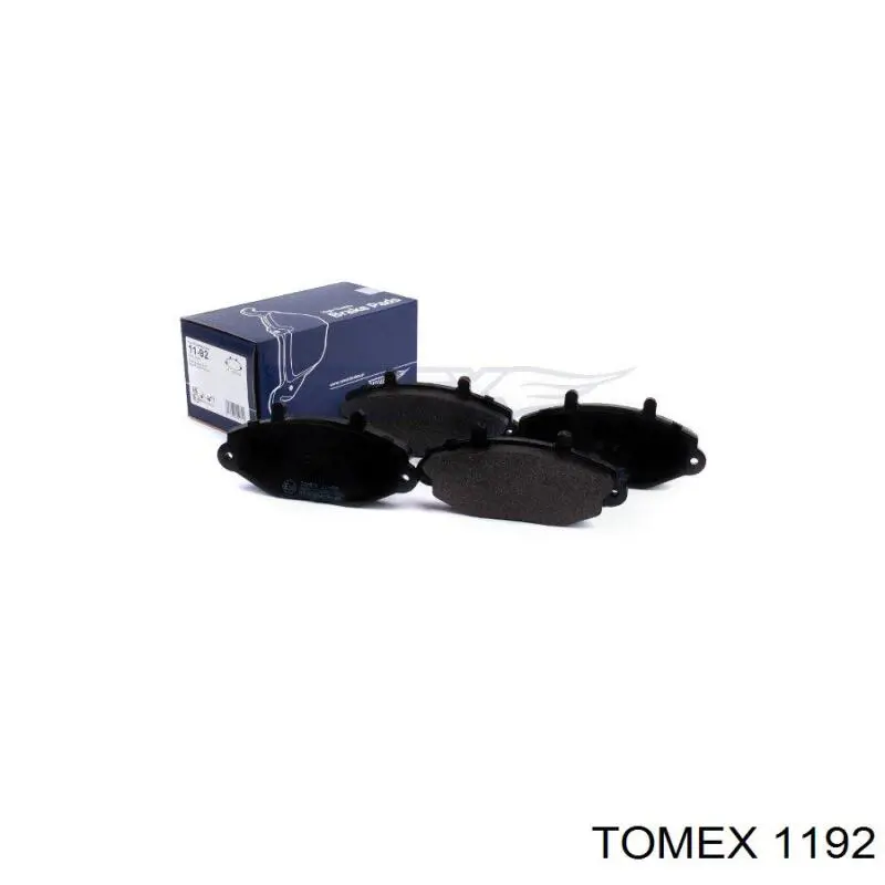 1192 Tomex колодки тормозные передние дисковые
