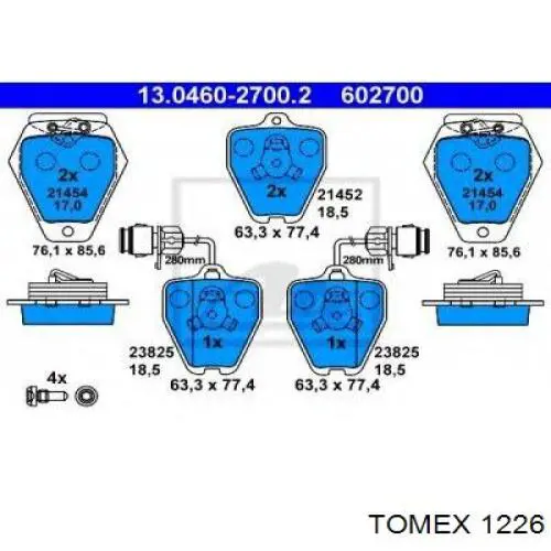 6000392 Kraft Колодки передние
