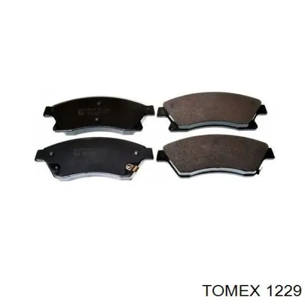 1229 Tomex колодки тормозные задние дисковые
