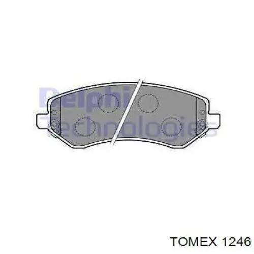 1246 Tomex Колодки тормозные дисковые комплект