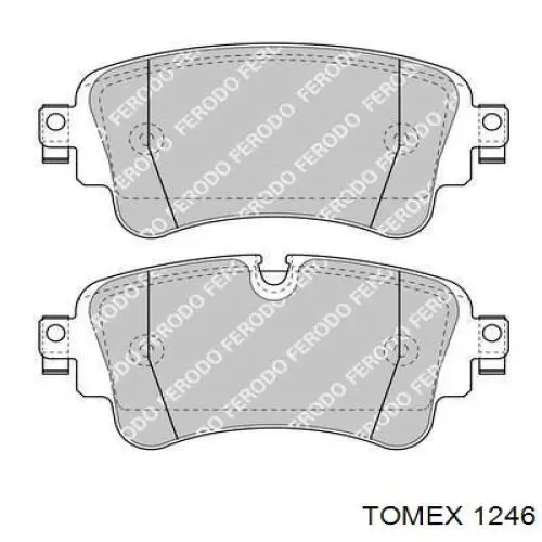 Колодки дисковые  Tomex 1246 цена, от 15.27 USD