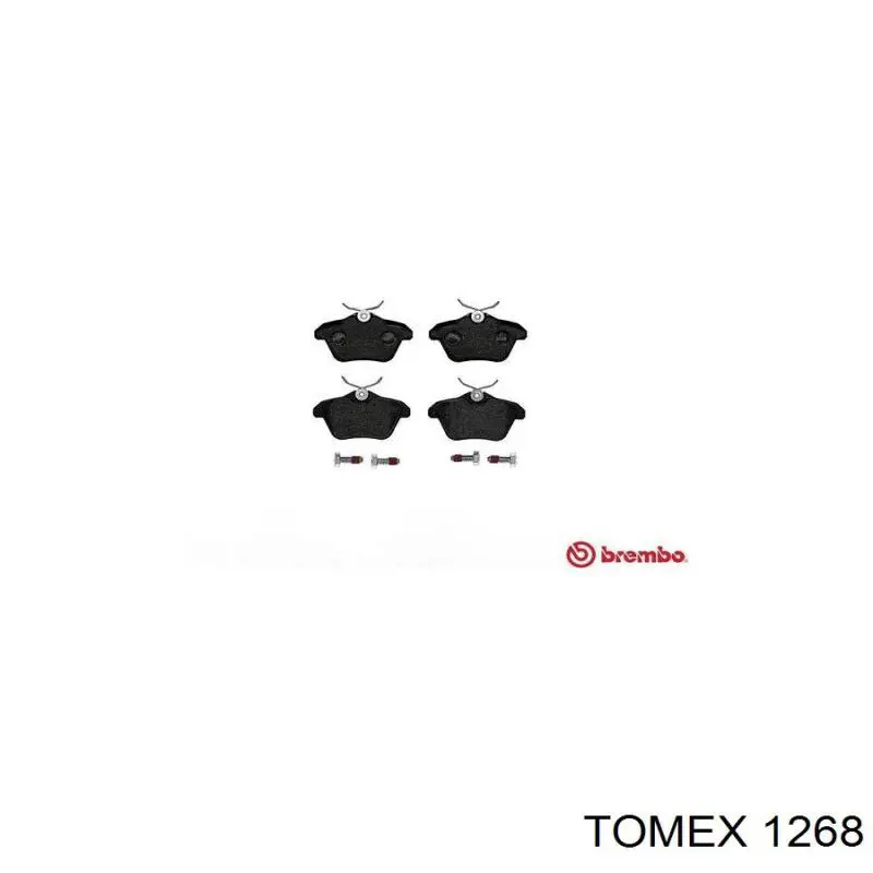 1268 Tomex Колодки тормозные дисковые комплект