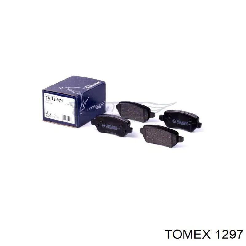 Pastillas de freno traseras 1297 Tomex