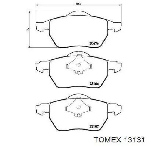 Колодки Tomex 13131 цена, от 24.61 USD